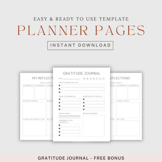 Daily Planner Template Bundle