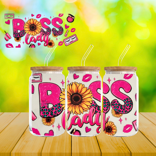 Boss Lady Glass Cans